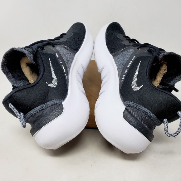 Nike Flex Run 2021 Running Shoes Mens 10 Black Lace Up Sneakers